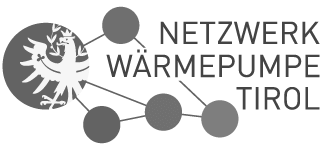 Logo: Netzwerk Wärmepume Tirol (Graustufen)